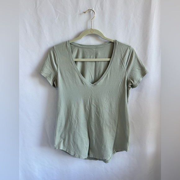 lululemon athletica Tops - LuluLemon Love T Shirt Sage Green V-Neck Top